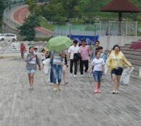 시전초등학교 울림봉사단 웅천해변 정화 활동, 깨끗한 여수바다 만들기