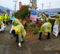여수시, 여수국가산단 도로변 ‘봄맞이 청결활동’